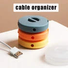 Творческий PP Портативный Кабельный организатор Круглый Поворотный Кабель для передачи данных Управление Зарядное устройство протектор чехол для наушников Защитный намотки для девочек