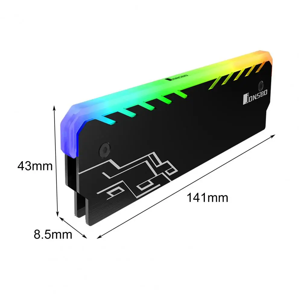 Универсальный цветной светодиодный светильник JONSBO RGB 256 оперативная память