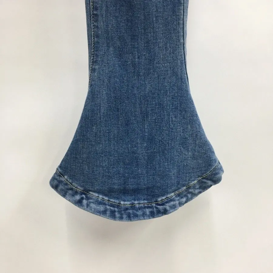 Vintage 2021 New Fashion Women High Waist Jeans Female Casual Denim Flare Pants Trouse 2 Color Ddxgz2 11.05