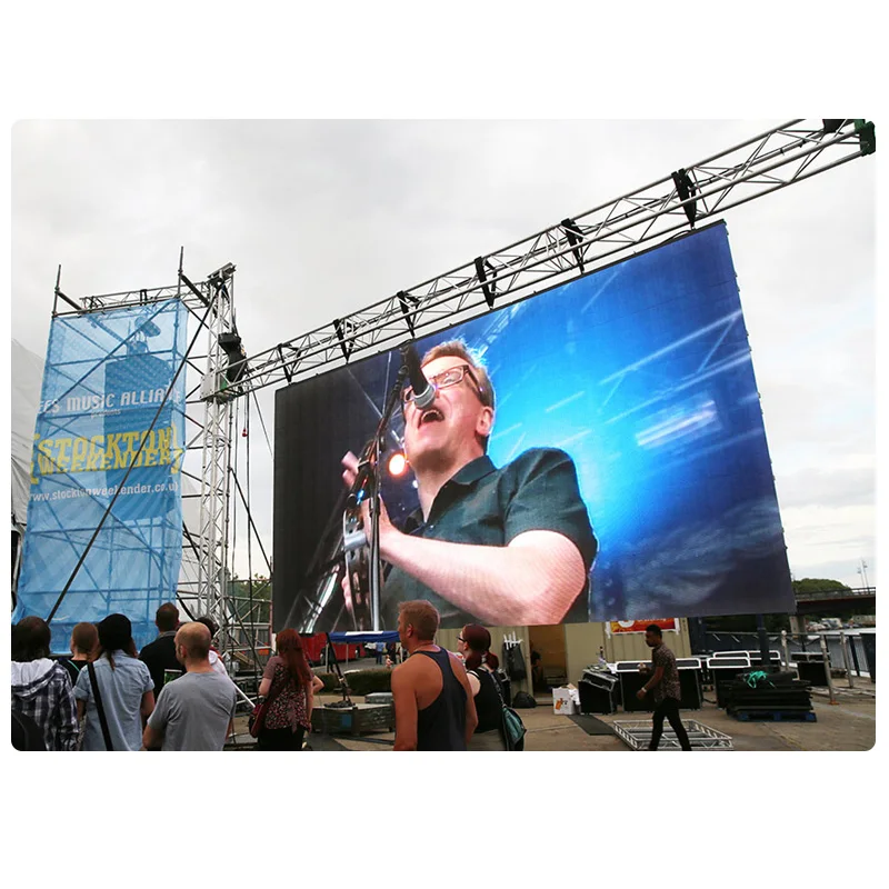 Китай P10 большая наружная светодиодная видеостена для рекламы Прокат событий