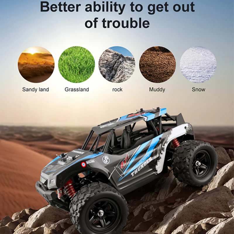 40 км/ч 1/18 Масштаб RC Автомобиль 2 4G 4WD высокая скорость быстрый пульт