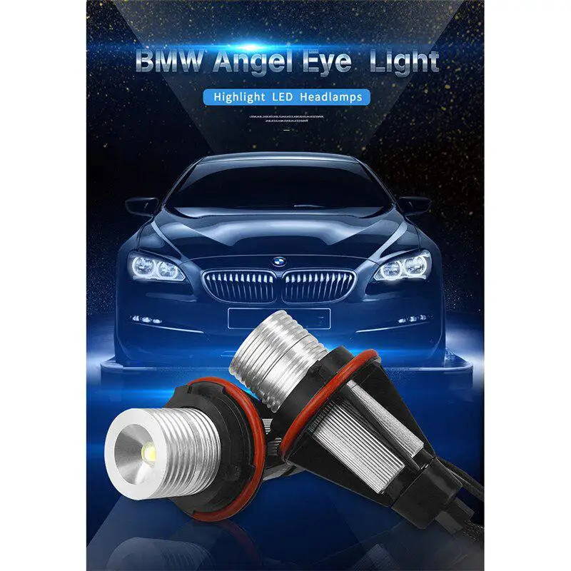 2 шт. 5 Вт Светодиодный ангельские глазки габаритные огни лампы мощный налобный