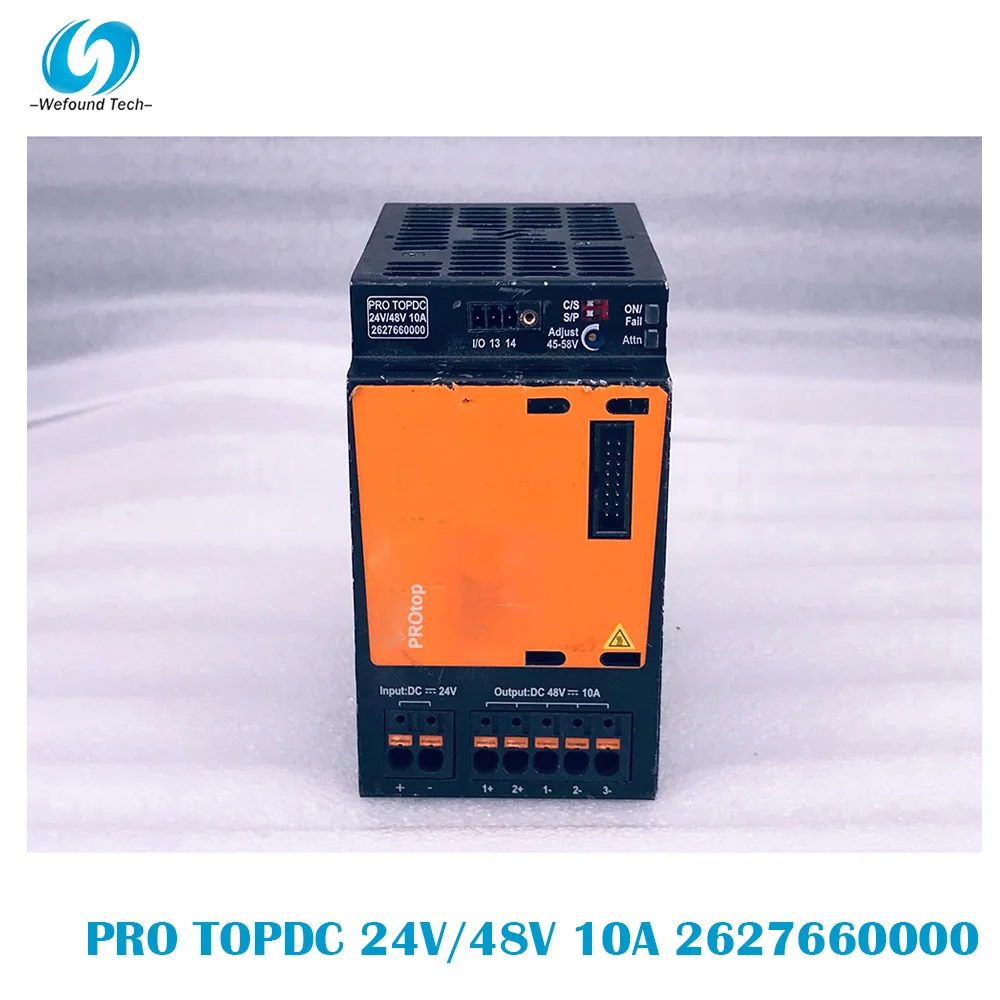 Original For Weidmüller PRO TOPDC 24V/48V 10A 2627660000 Rail Switching Power Supply Single Phase 100% Tested BeforeShipment.