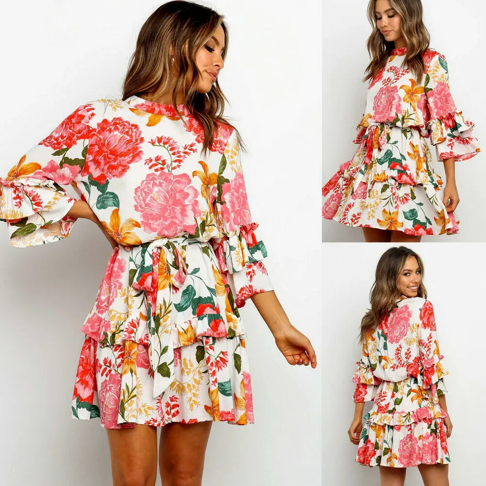 Женское платье роскошное деловое офисное облегающее с цветочным принтом и