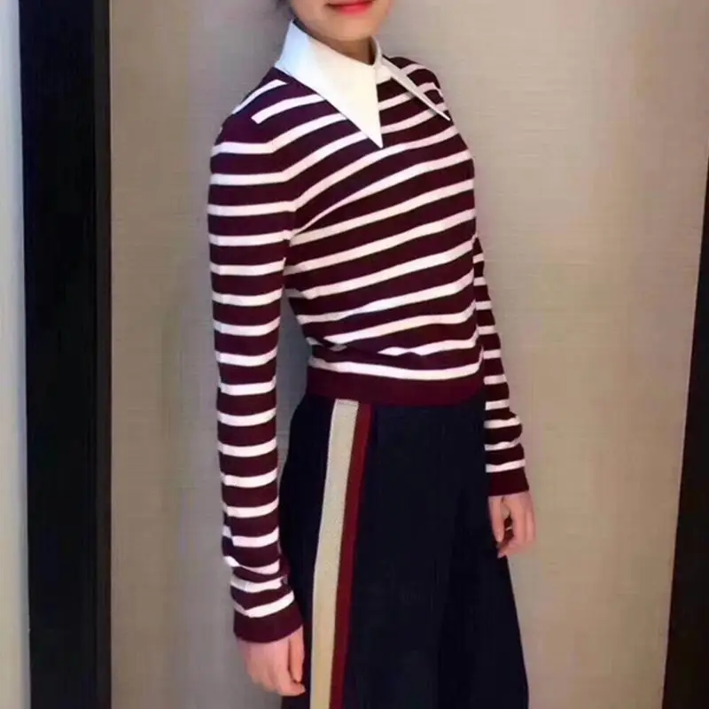 Офисная женская элегантная хлопковая Съемная полурубашка однотонная