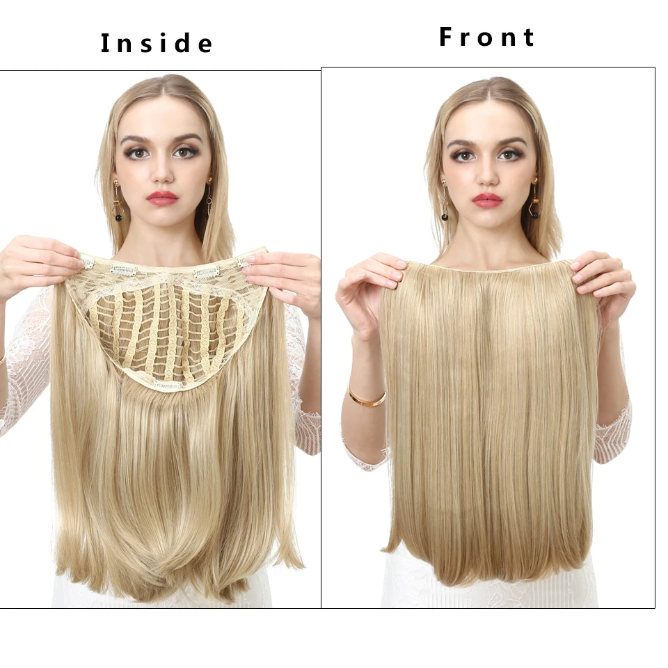 SARLA синтетический полупарик с U образным зажимом для наращивания волос женщин