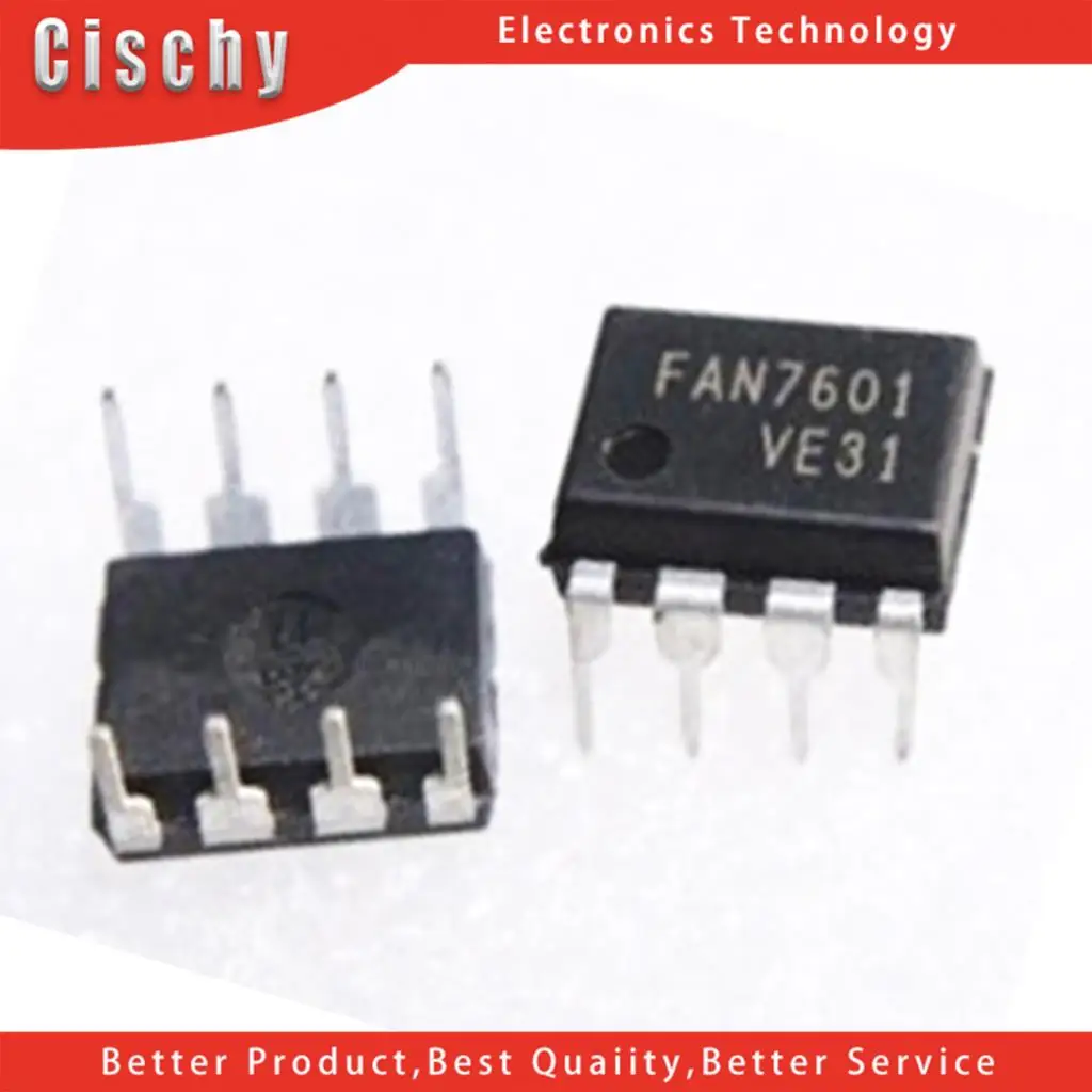 10 шт./Лот FAN7601 DIP-8 FAN7601 = LAF0001 Общий чип для платы питания ЖК-дисплея cischy в наличии