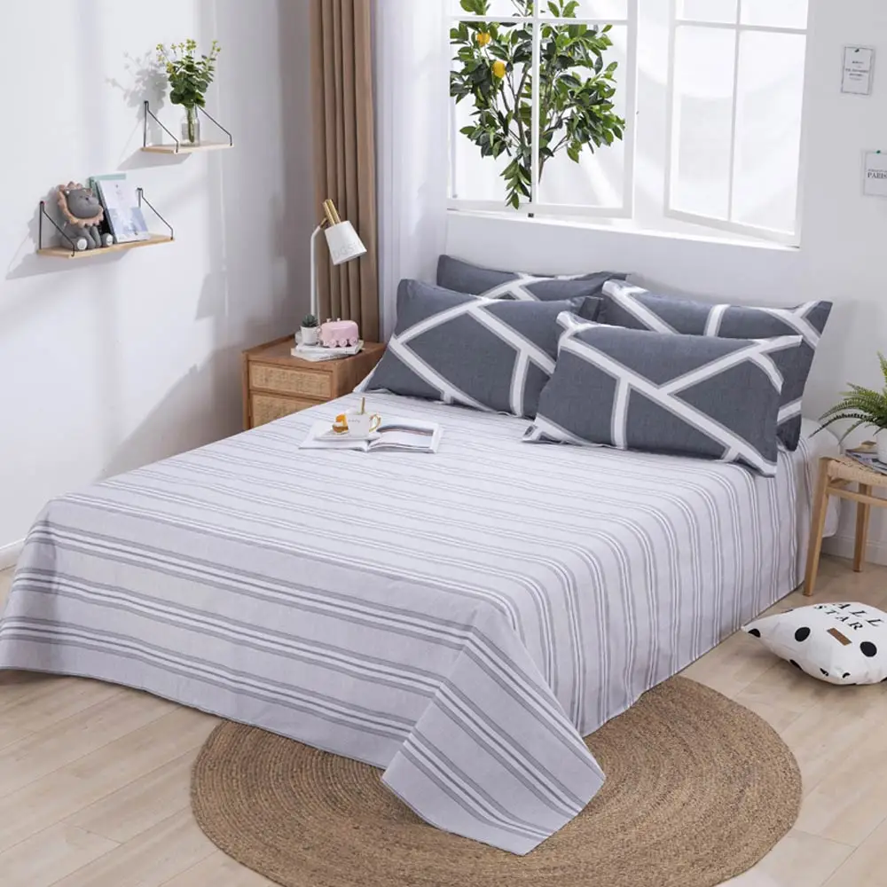 

Комплект постельного белья из простыни и наволочки с принтом