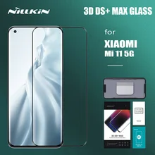 Nillkin for Xiaomi Mi 11 5G Glass 3D DS+ Full Cover Tempered Glass Safety Screen Protector for Xiaomi Mi11 Mi 11 5G Glass Film