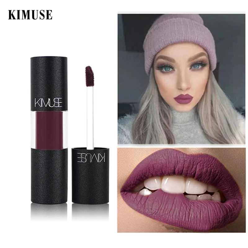 KIMUSE бархатная жидкая губная помада для макияжа стойкий блеск губ прочный