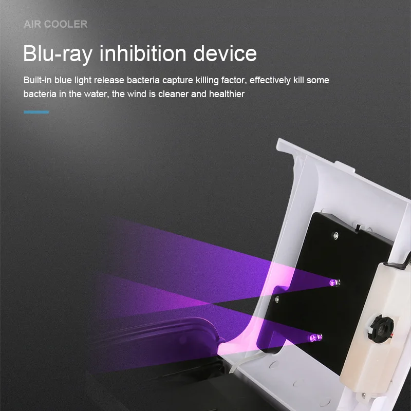 

Portable Mini Air Conditioner Fan Air Cooler Fan USB Rechargeable Cooling Fan for Home Office Bedroom