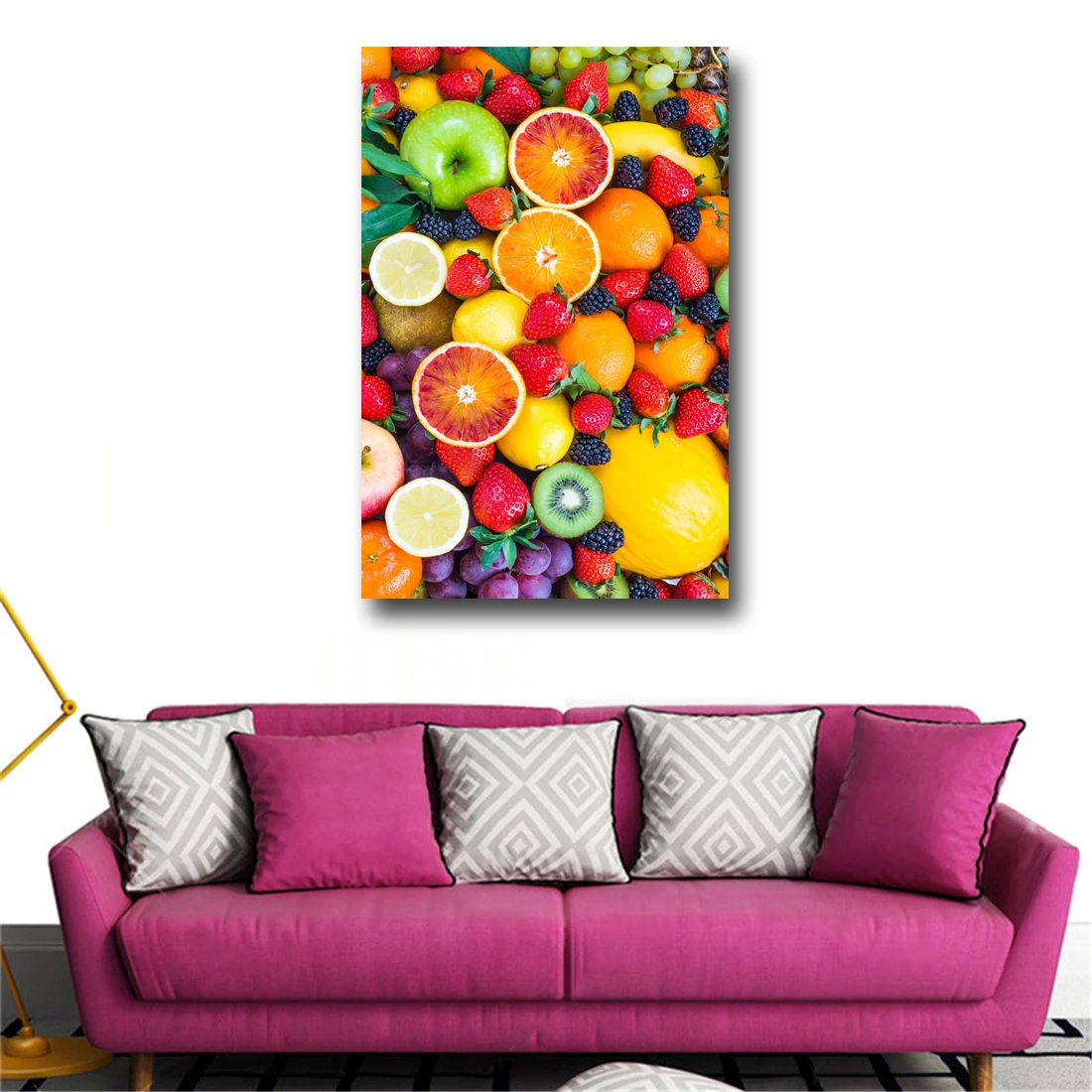 Скандинавский минималистичный Настенный декор HD для овощей и фруктов картины