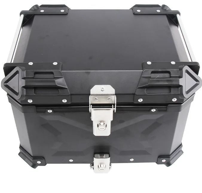 

45L aluminum alloy X tail box electric motorcycle trunk quick release storage luggage trunk thickened universal