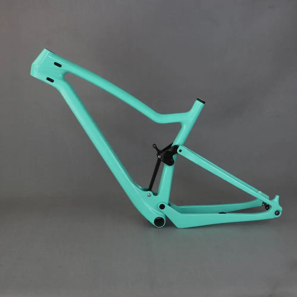 green Новинка 148 er boost 142*12 мм 29er* 12 мм Полная подвесная карбоновая рама для XC для беговых горных подвесок - Цвет: green