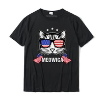 meowica cat mullet american flag patriotic 4th of july t shirt newest mens t shirts leisure tops tees cotton funny