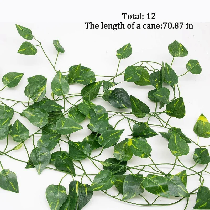 Искусственные гирлянда из листьев плюща растения лоза висячая Свадебная Плющ