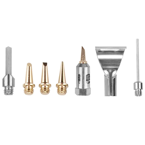 

7Pcs Butane Gas Soldering Iron Solder Tip For Mt-100/Ht-1937/Ht-1934 Butane Gas Soldering Iron Kit Welding Set Torch Pen Tools F