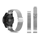 Ремешок металлический для Garmin Fenix 6S, 6X, 6 Pro, Fenix 5X, 5, 5S, 3 часа, быстросъемный, из нержавеющей стали