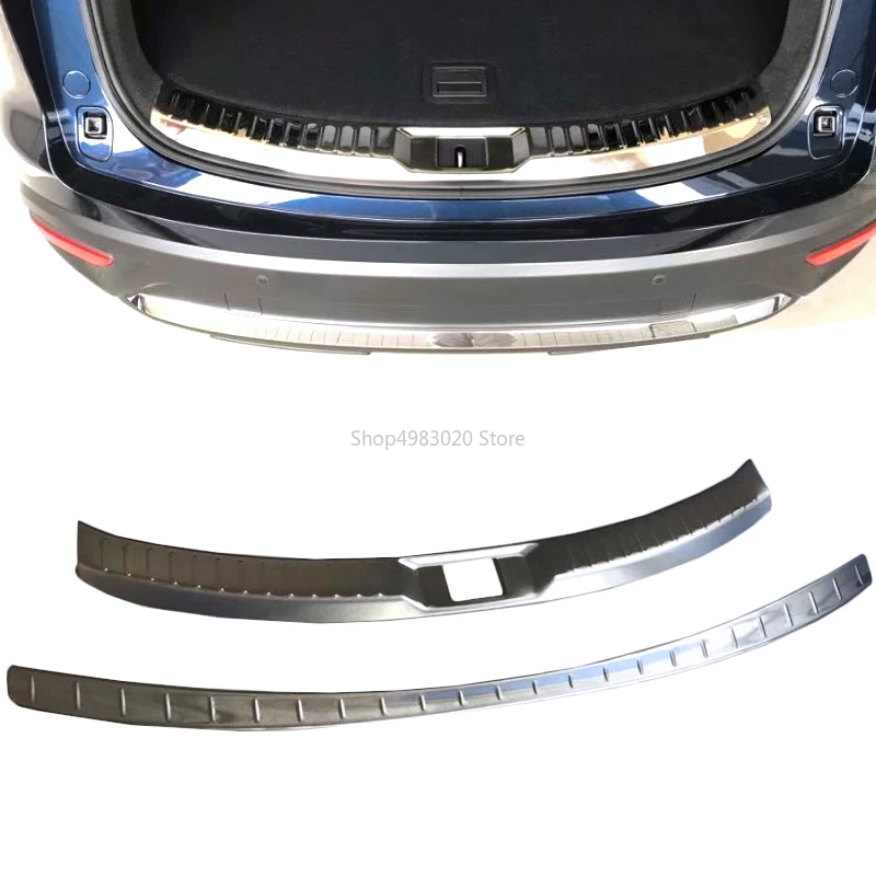 

car Stainless Steel inner outside Rear bumper external trim plate inner trunk pedal For Mazda CX-9 CX9 2017 2018 2019 accessorie