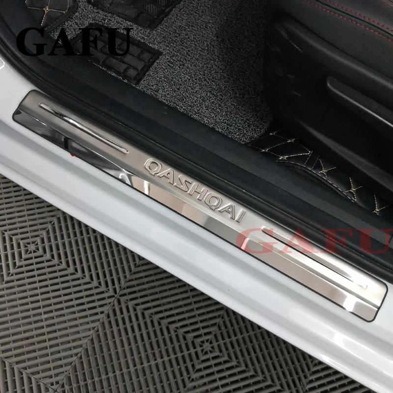 Накладка на порог для Nissan Qashqai 2014 2019 2020 J11 аксессуары стайлинга