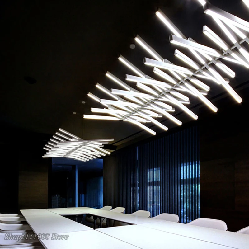 Miglior Lampadari A LED Moderni Illuminazione Lampade A Sospensione A Lisca Di Pesce Nordiche Nere/bianche Soggiorno Deco Lampada A Sospensione Ristorante Bar Infissi