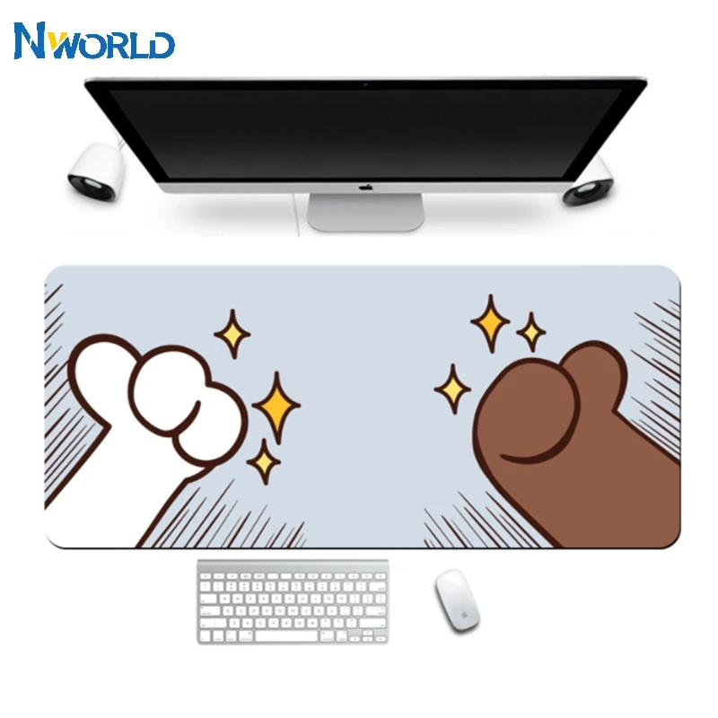 90 см * 40 водонепроницаемый коврик для мыши с принтом из мультфильма большой