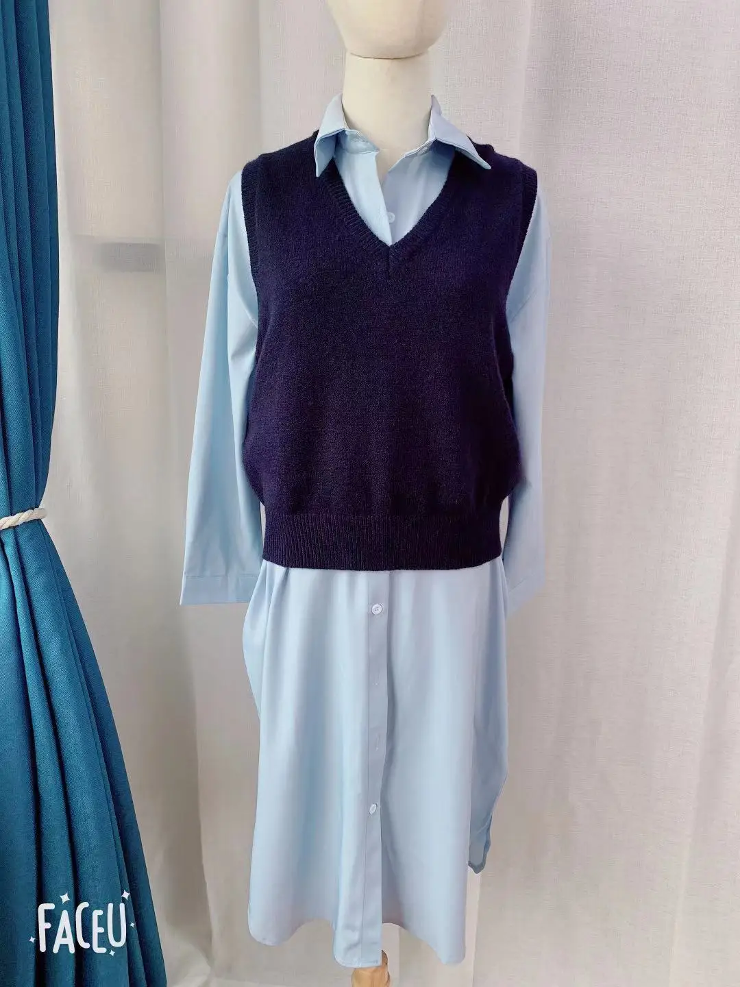 Traje de 2 piezas sin mangas para mujer y niña, suéter, chaleco, vestidos, camisa, trajes, bata, Vestido femenino, venta por separado, novedad de primavera