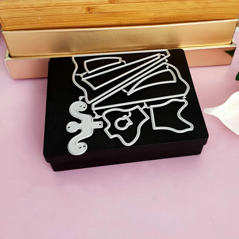 9 шт. комплект милое платье принцессы металлические штампы для скрапбукинга 2018