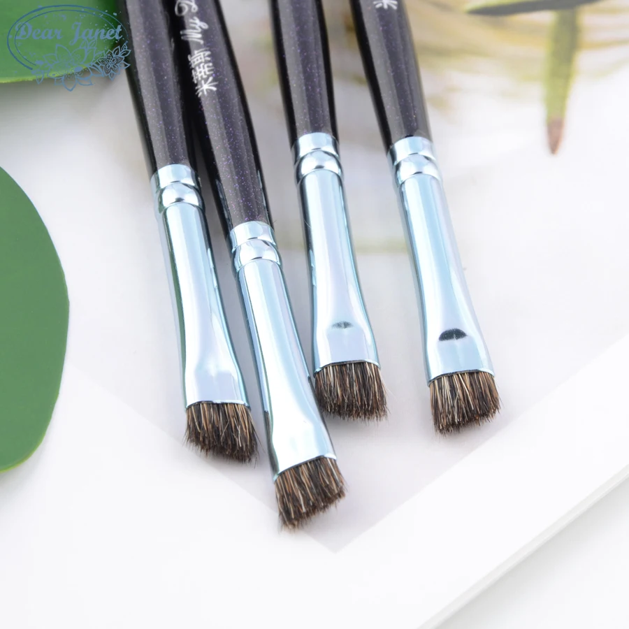 1 piece 043 Angled Eyebrow Makeup Brushes Eye brow Dog hair Wood handle Professional Make up tools