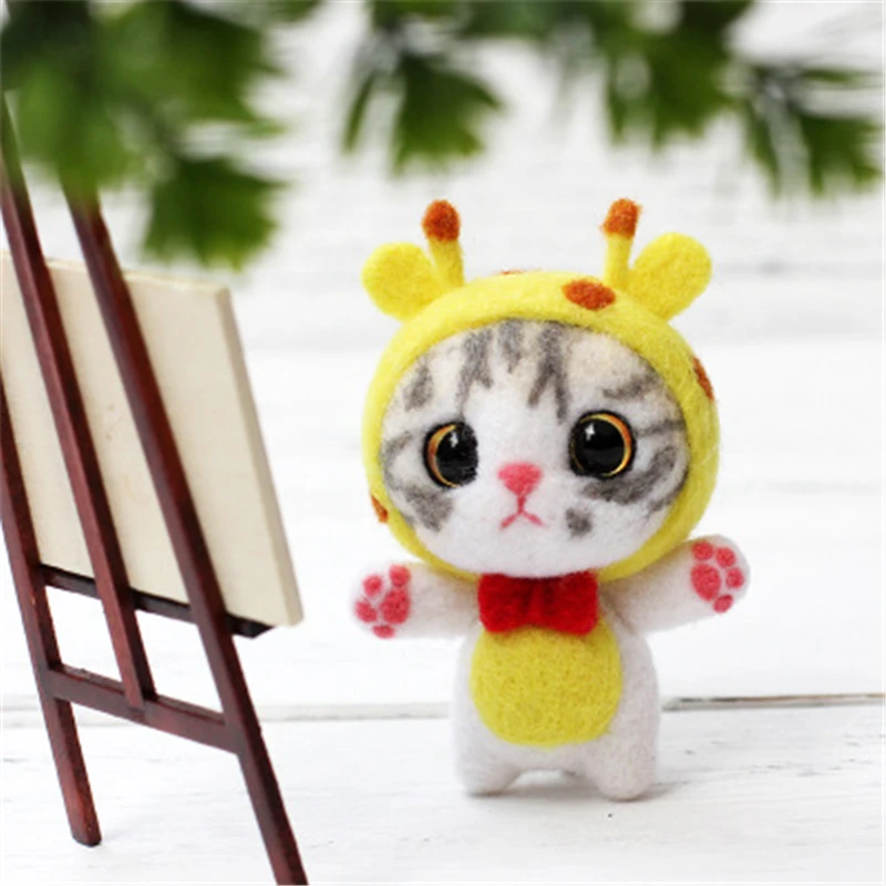 Шерстяное войлочное ремесло MIUSIE игрушка ручной работы кукла животное шерстяная