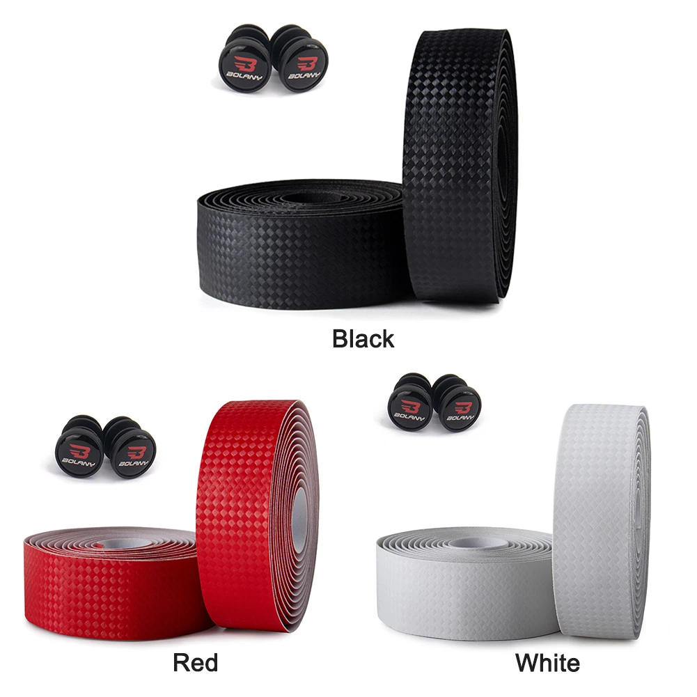 

Road Bike Anti-slip Handlebar Tape Shock Absorption Handle Belt Anti-vibration Road Bike Bar Tape with Bar Plugs