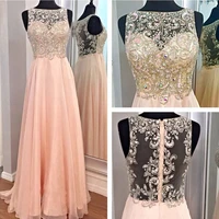 gorgeous rhinestones beaded pink prom dresses real photos 2015 cap sleeve sheer see through a line plus size dress for party