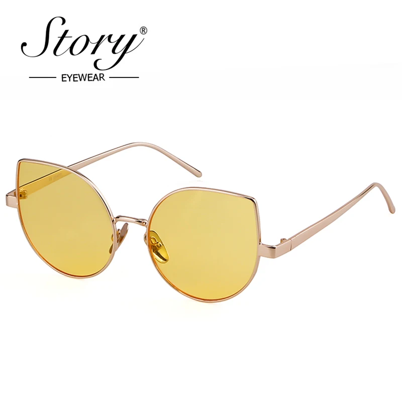 Солнечные очки кошачий глаз женские модные зеркальные солнечные аксессуары в