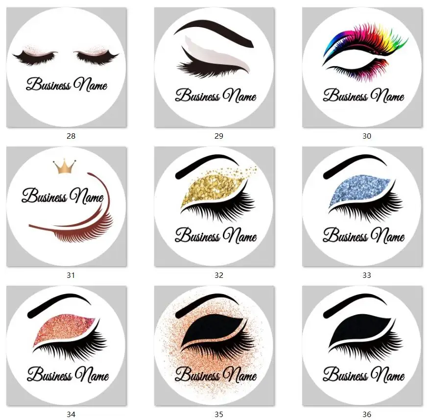 Прозрачные наклейки на ресницы 3-7 см 100 шт