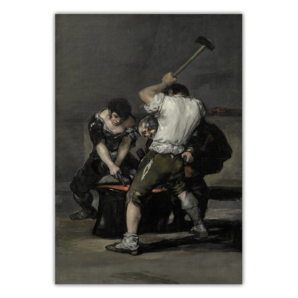 Citon Francisco Goya Canvas The Forge холст искусство Масляная живопись художественное