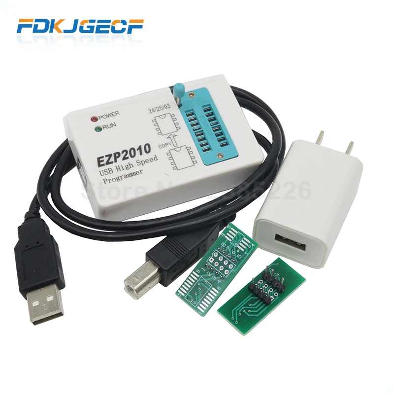 Высокоскоростной USB SPI программа EZP2010 + зажим для проверки ИС socke Поддержка 24 25 93