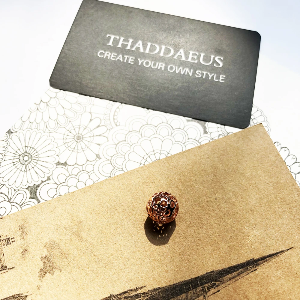 Украшение из розового золота с бусинами подходит для браслетов и ожерелий новые