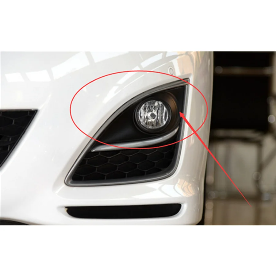 Car body front bumper grille fog lamp cover for mazda 6 2012 sport coupe