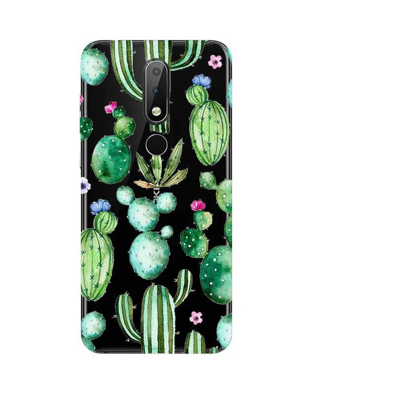 Чехлы для Nokia X6 2018 полная защита мягкая задняя крышка из ТПУ чехол телефона TA-1099