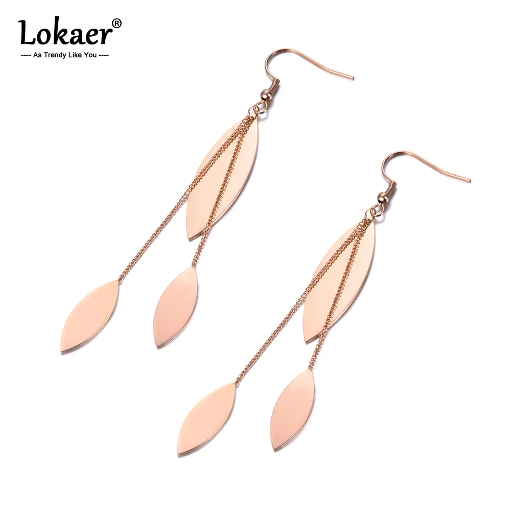 3 шт. женские серьги Кисточки Из Нержавеющей Стали Под розовое