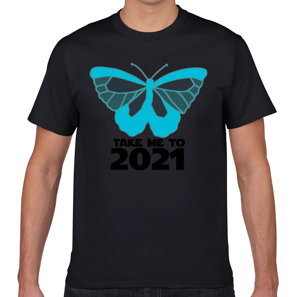 

Tops T Shirt Men take me to 2021 Summer Harajuku Geek Cotton Male Tshirt fa003