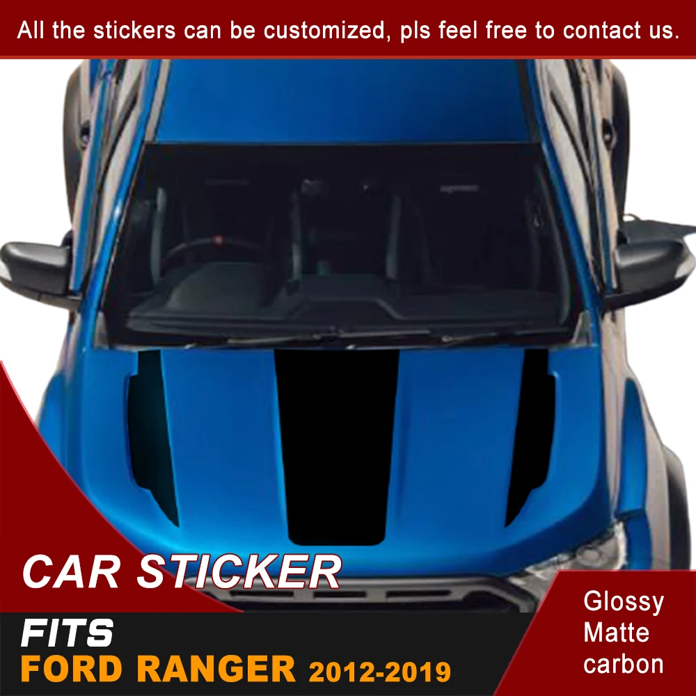Автомобильные наклейки для Ford Ranger T7 T8 2015 2016 2017 2018 2019 1 комплект крутой капот