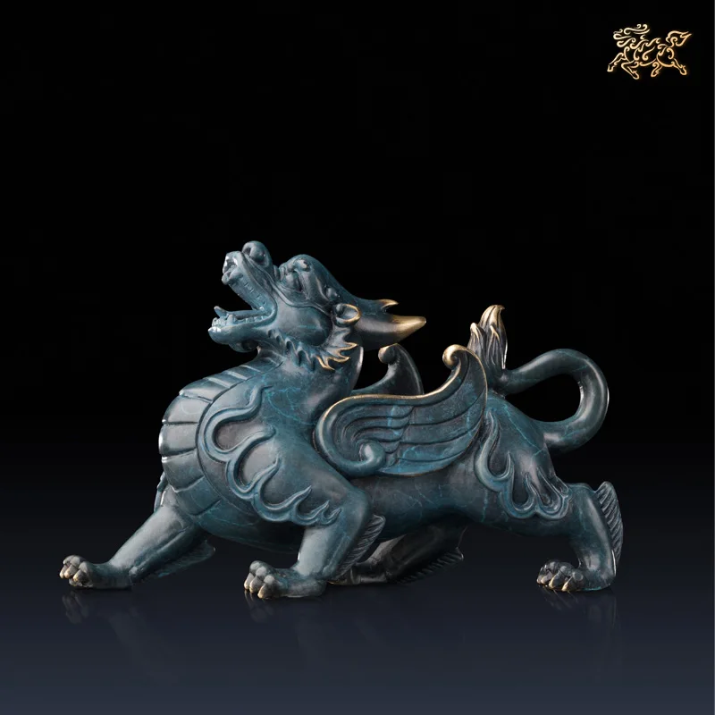 Kaufen Messing Statue Mythische Chinesische Gott Tier Pi Xiu Plutus Skulptur Bronze Figur Geschenk Kupfer Schreibtisch Ornament Oriental Wohnkultur