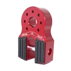 Крюк для лебедки, веревочный прицеп, соединитель крюка, плоская скоба, крепление, спасательный крючок из алюминиевого сплава для прицепа, соединитель крючка 10T, быстрая доставка