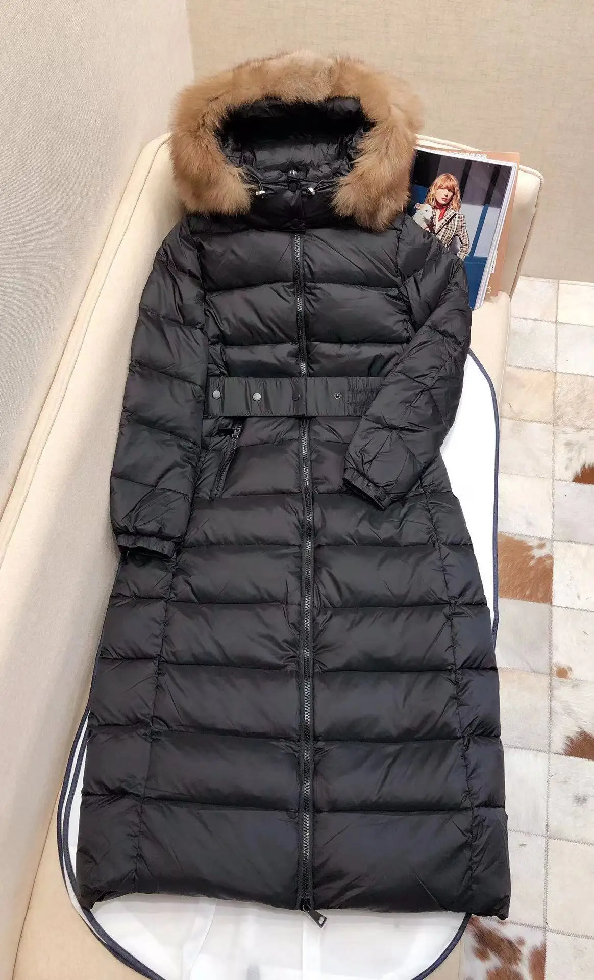 Зимняя новая модная пуховая куртка женское классическое пальто с толстым