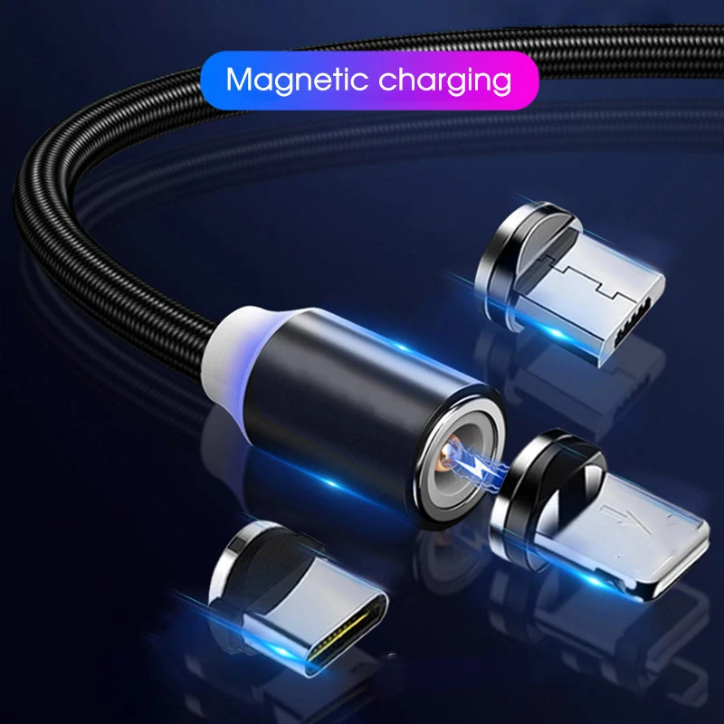 Tutew световой поток магнитное освещение 8 Pin USB кабель для iPhone XR X 7 Micro зарядное