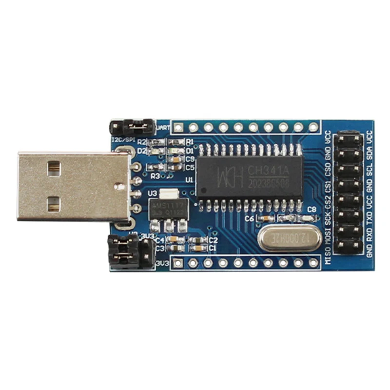 CH341 Programmer USB to UART IIC SPI I2C Convertor Parallel Port Converter Onboard Operating Indicator Lamp Board Module | Компьютеры и