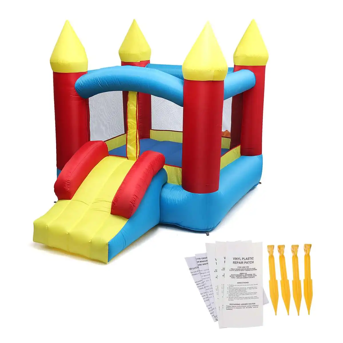 

Kids Inflatable Moonwalk Bounces House Jumper Bouncer Jump Bouncy Castles With Slide Outdoor Children's Playground