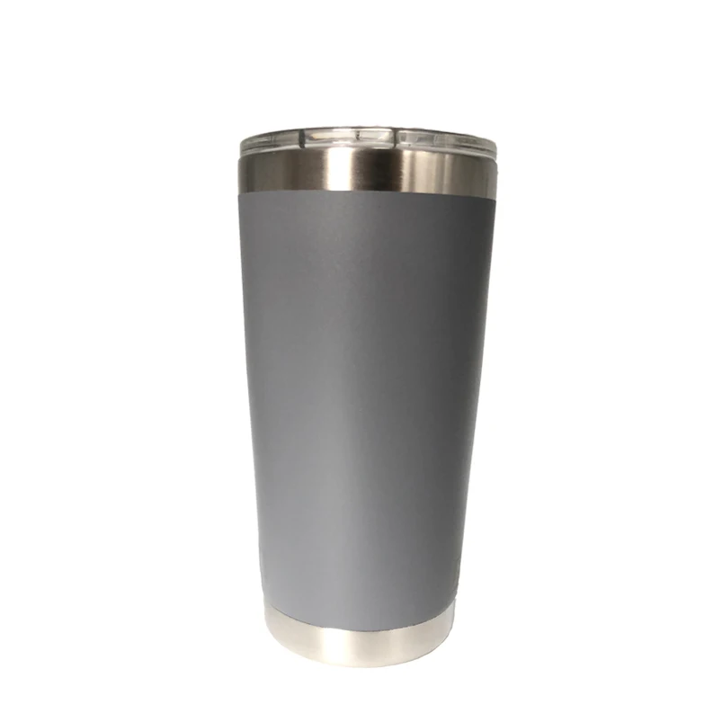 20 oz gray Персонализированная отделка любые логотипы имя подарок на день рождения тумблер дорожная кружка бутылка для воды Термос кофейные кружки - Цвет: 20 oz gray
