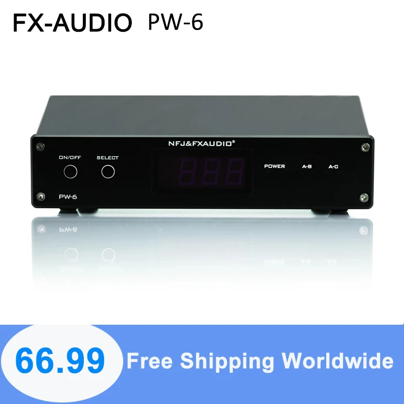 Новый FX-Audio PW-6 усилитель HIFI цифровой аудио переключатель селектор 2-полосный для